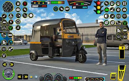 Rickshaw Game Rickshaw Driving ကိုဖန်သားပြင်3