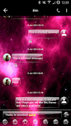 SMS Messages GlassNebula Theme экрана 1