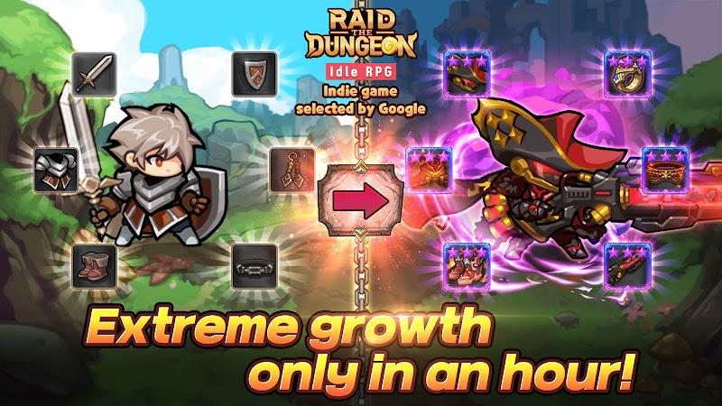 Raid the Dungeon : Idle RPG Скриншот 2