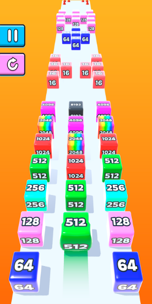 Jelly Run 2048 экрана 1