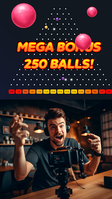 ภาพหน้าจอ Plinko Balls - fast game 2