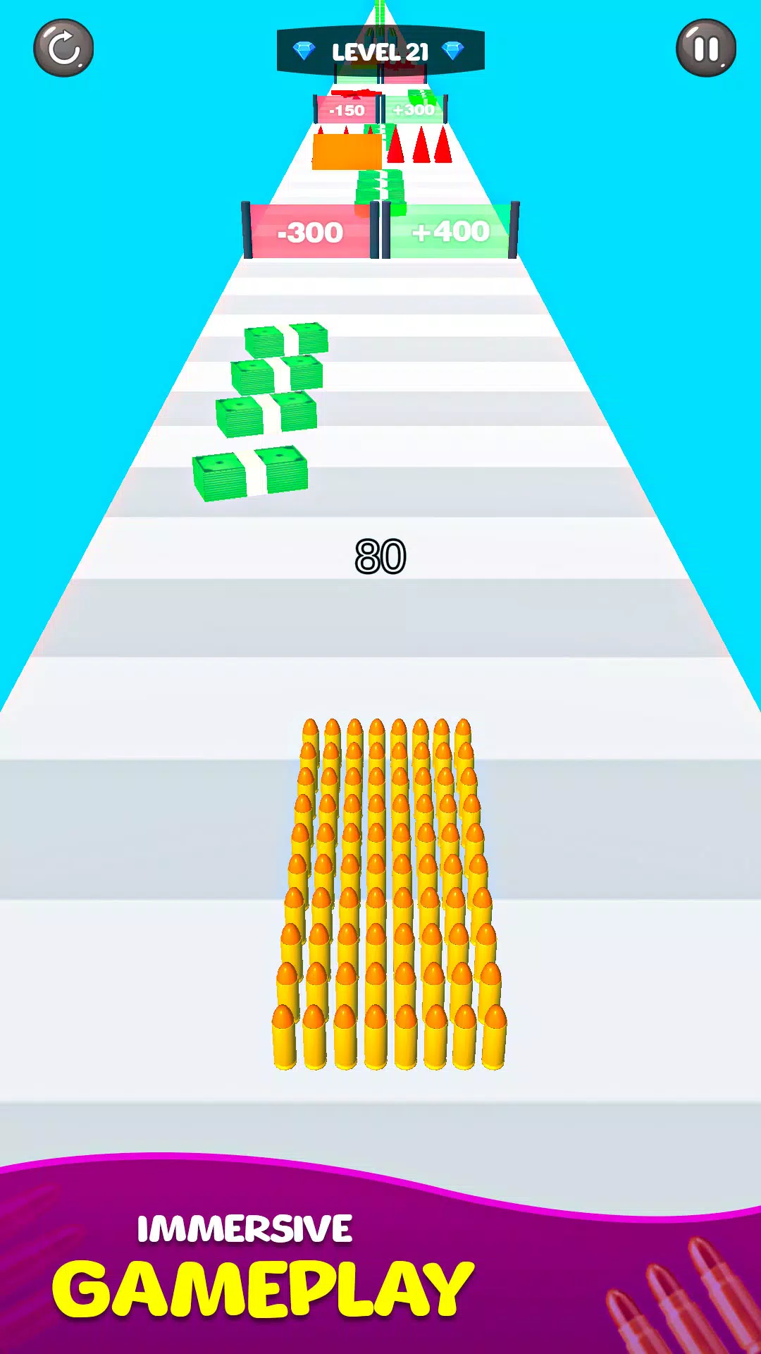 Merge Bullet Army Game Run 3D 스크린샷 3