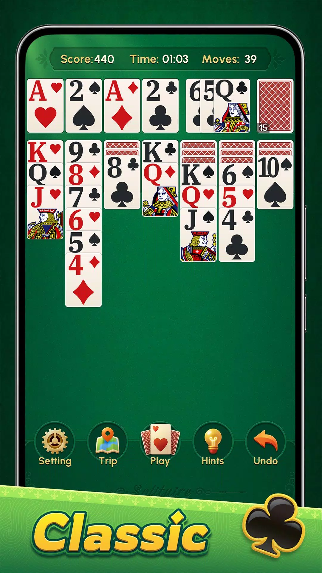 Classic Solitaire: Regal Card屏幕截圖0