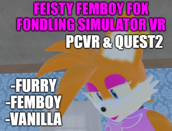 Feisty Femboy Fox Fondling Simulator VR屏幕截圖0