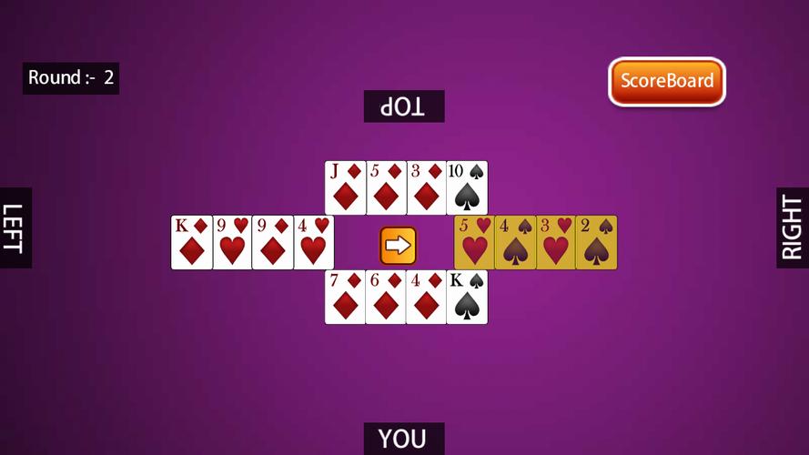 Hazari Card Game : 1000 Points ကိုဖန်သားပြင်2