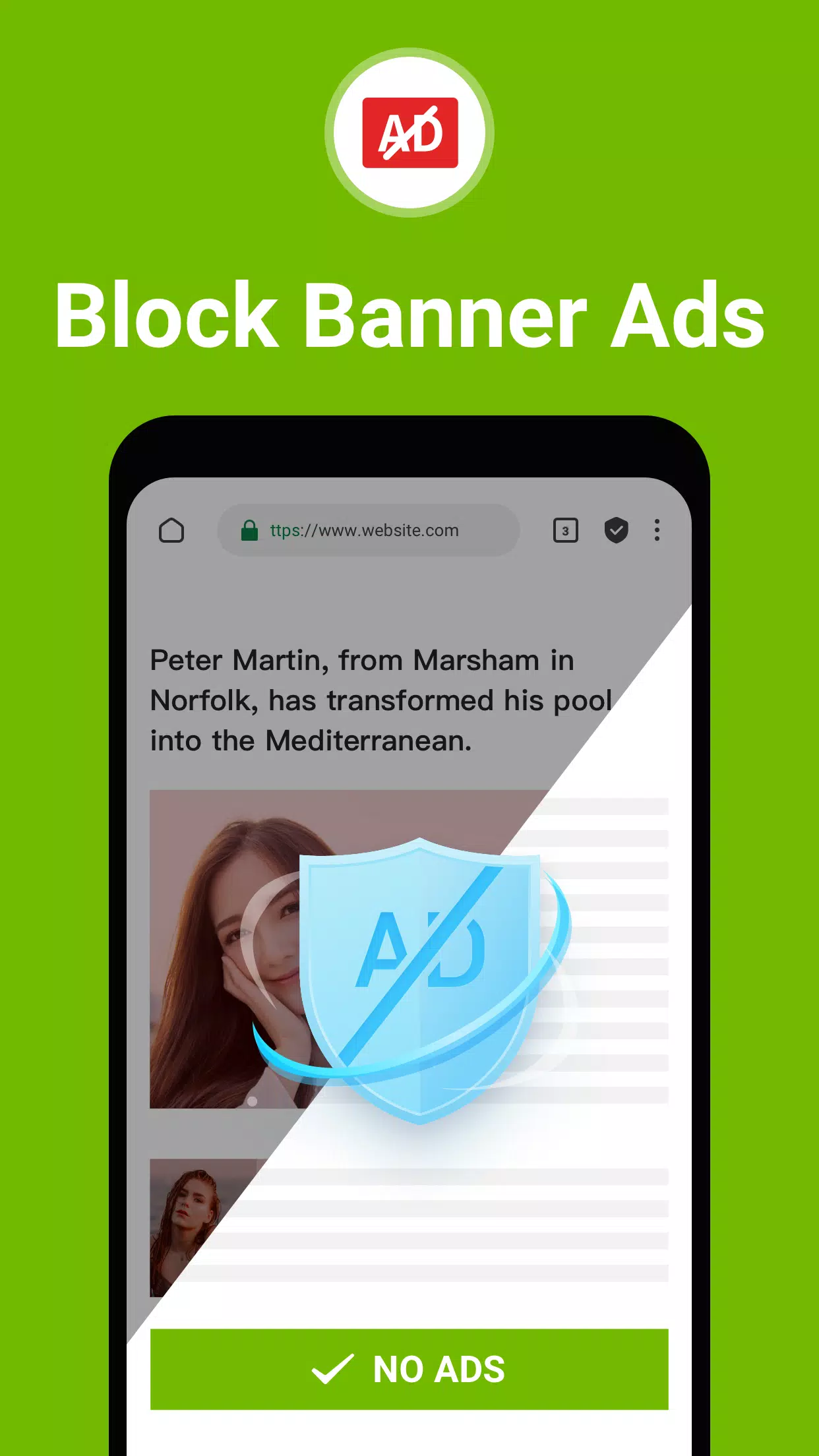 FAB Adblocker Browser:Adblock Zrzut ekranu 2