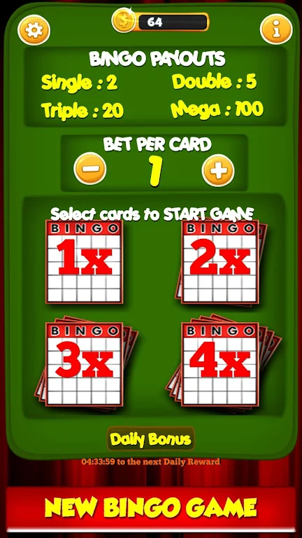 New Bingo Cards Game Free屏幕截圖1