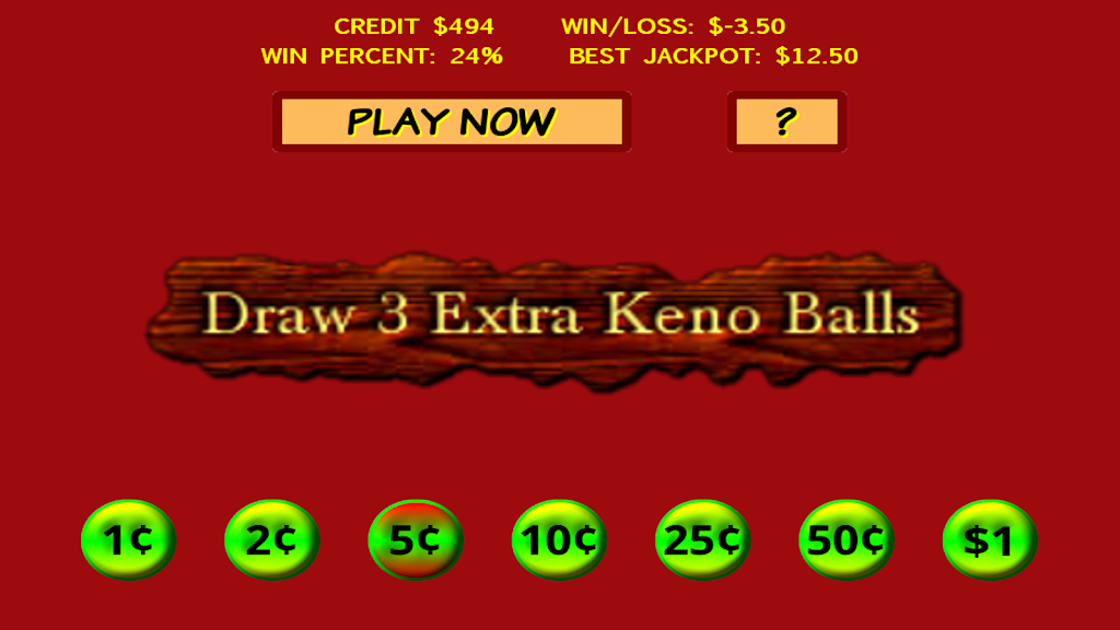 Draw 3 Extra Keno Balls屏幕截圖2