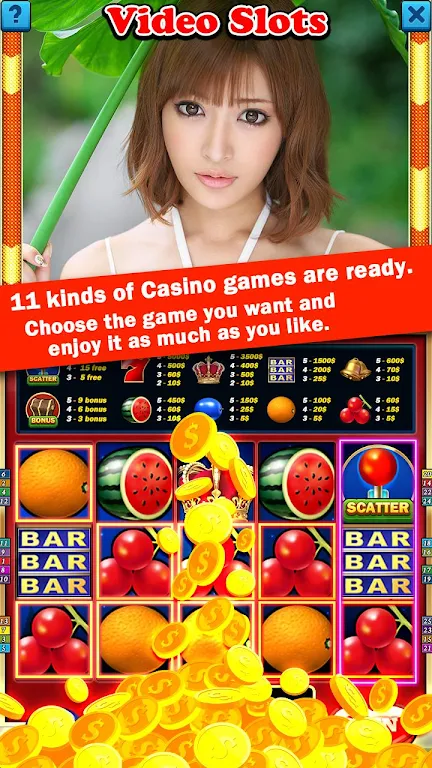 HOT Bikini Girl Casino Slotsスクリーンショット0