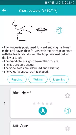 Speak English Pronunciation screenshot 1