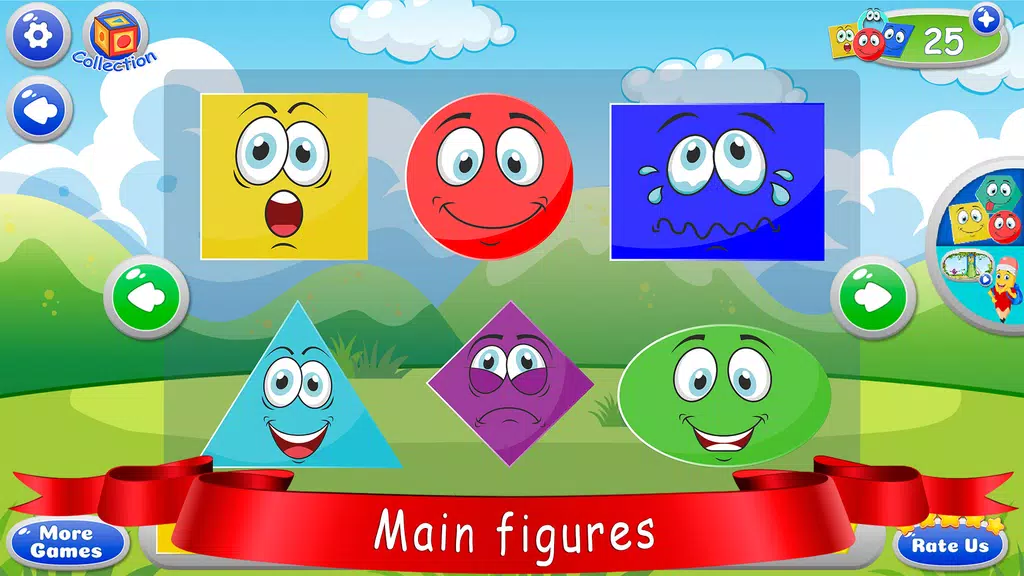 Learn shapes — kids games ảnh chụp màn hình 1