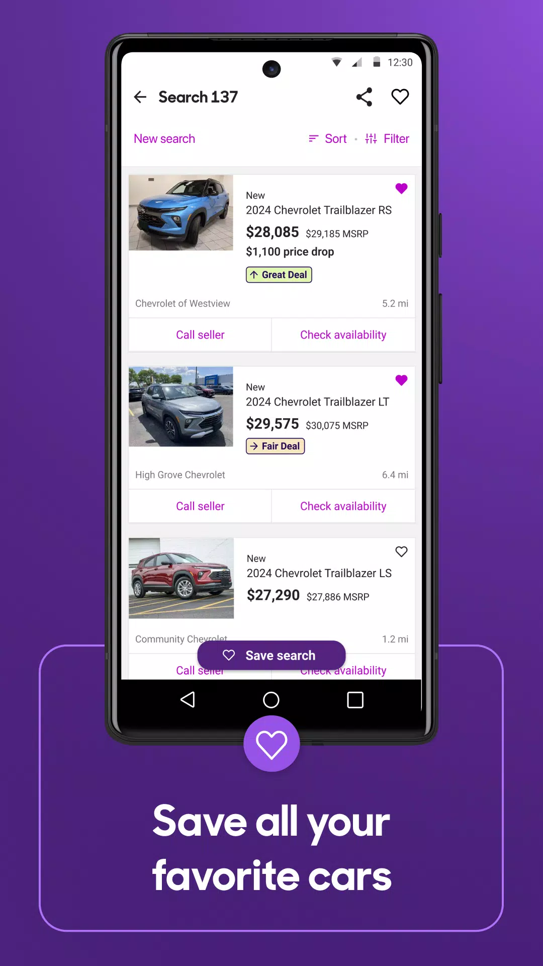 Cars.com zrzut ekranu 3