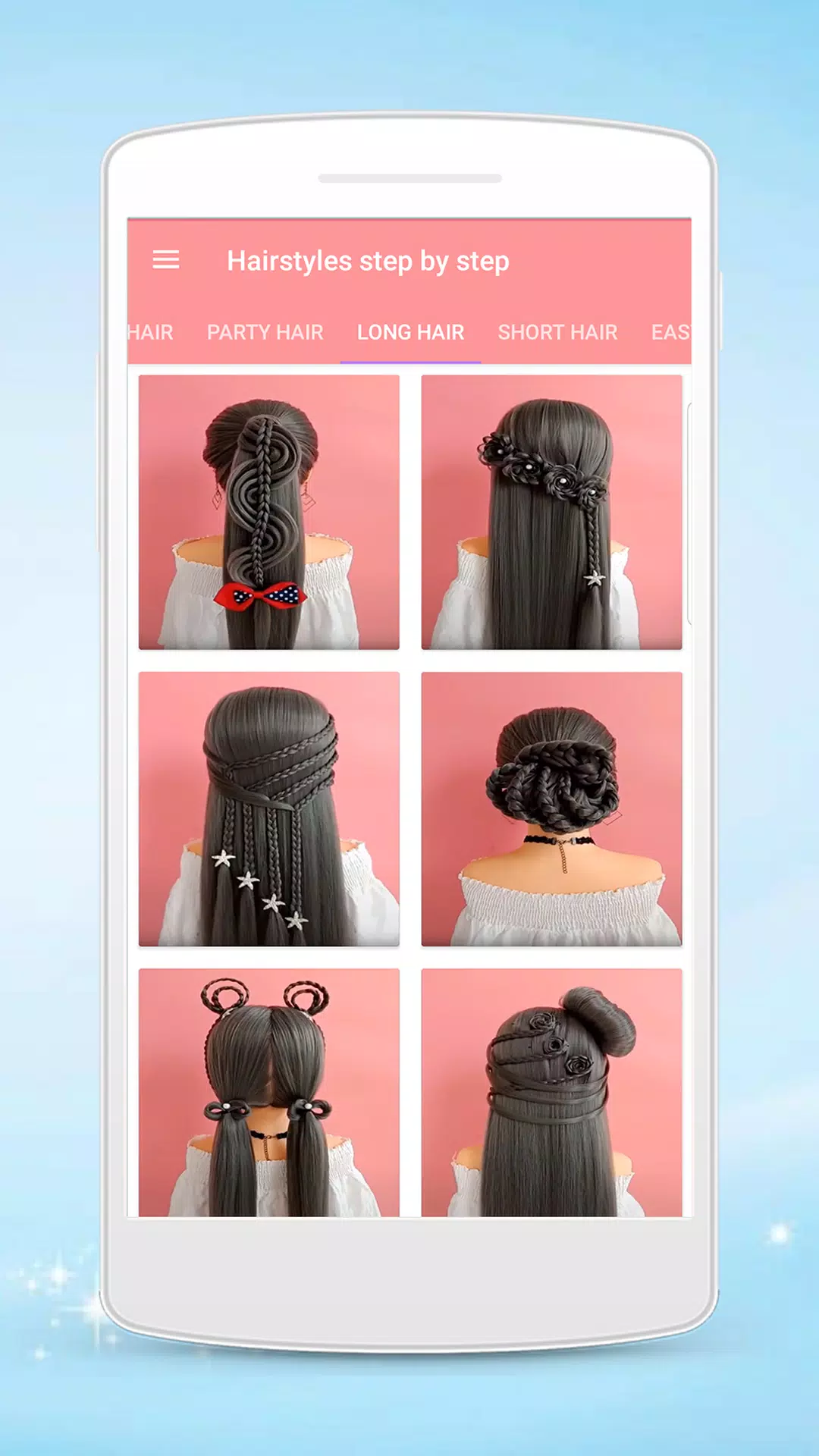 Hairstyles step by step屏幕截圖0