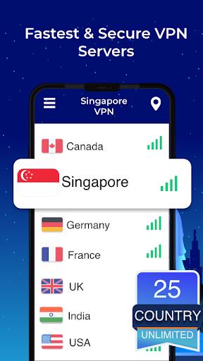 Screenshot Singapore VPN - Free, Fast & Secure 1