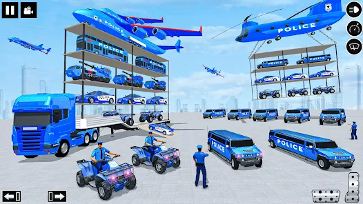 Police Multi Level Formula Car Parking Games屏幕截圖0