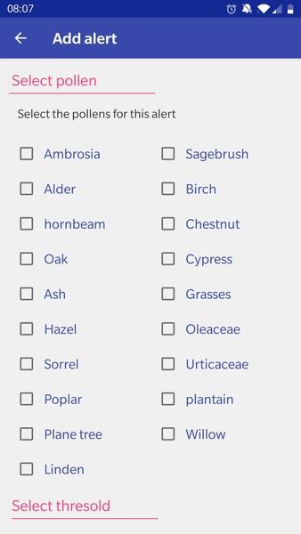 Alert Pollenスクリーンショット1
