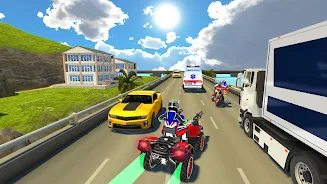 ATV Quad Bike Traffic Race屏幕截圖3