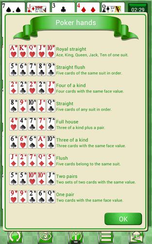 Poker Solitaire capture d’écran 2