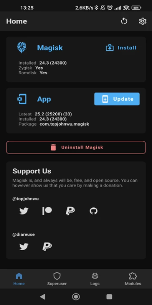 Magisk Manager screenshot 2