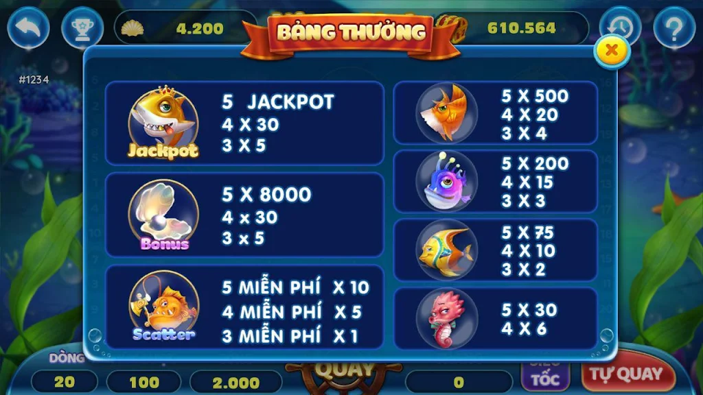 Thánh bắn cá ăn xu slots - bắn cá siêu thị应用截图第0张