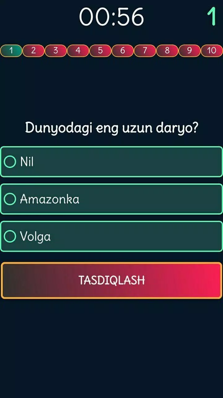 Viktorina Uz - Test savollari屏幕截圖2