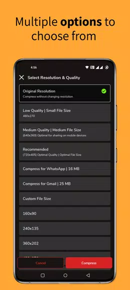 Screenshot Reduce & compress video size 3
