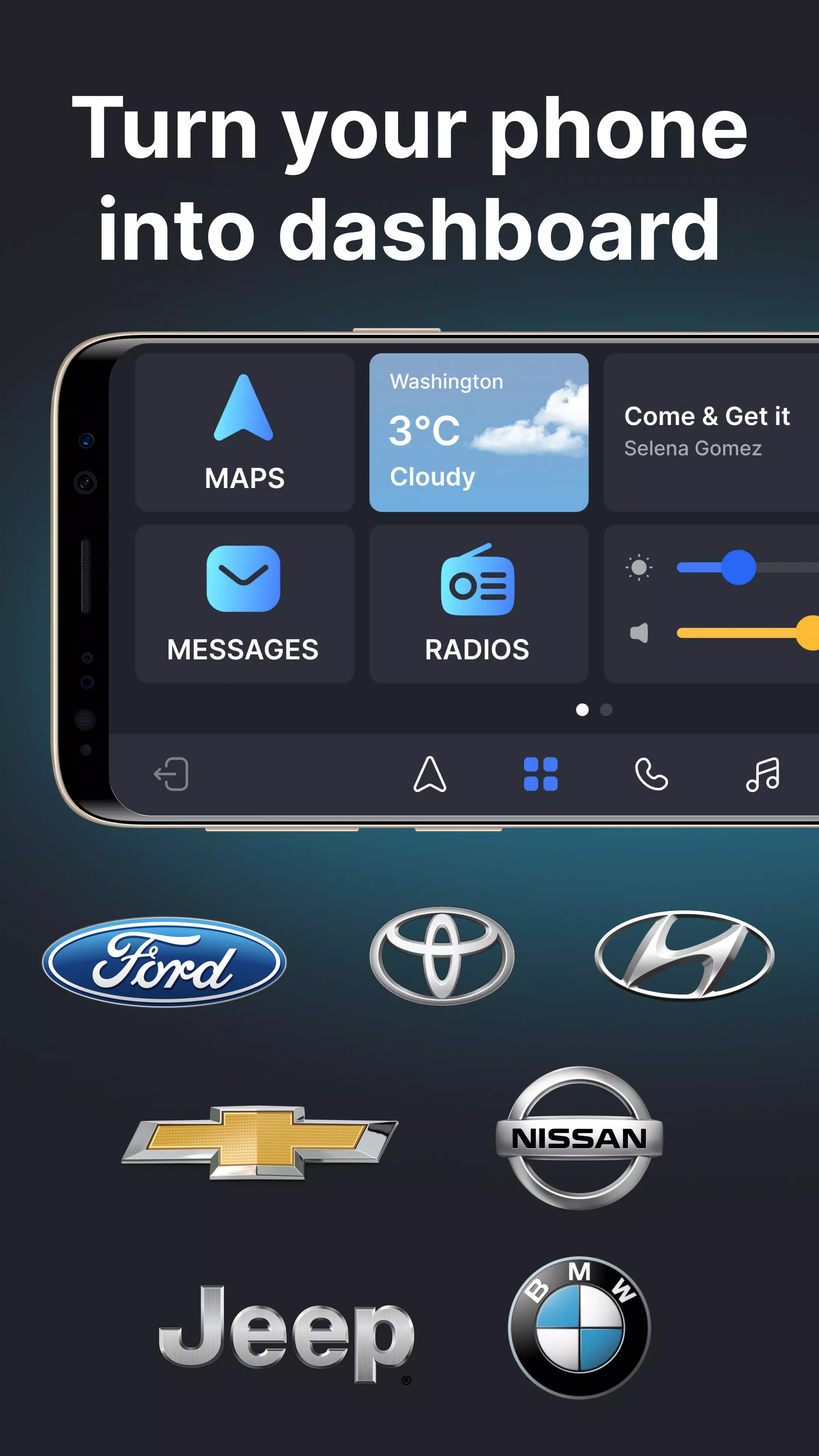 ภาพหน้าจอ Auto Sync for Android/Car Play 0