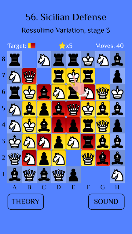 Chess Match-3: Sicilian屏幕截圖0