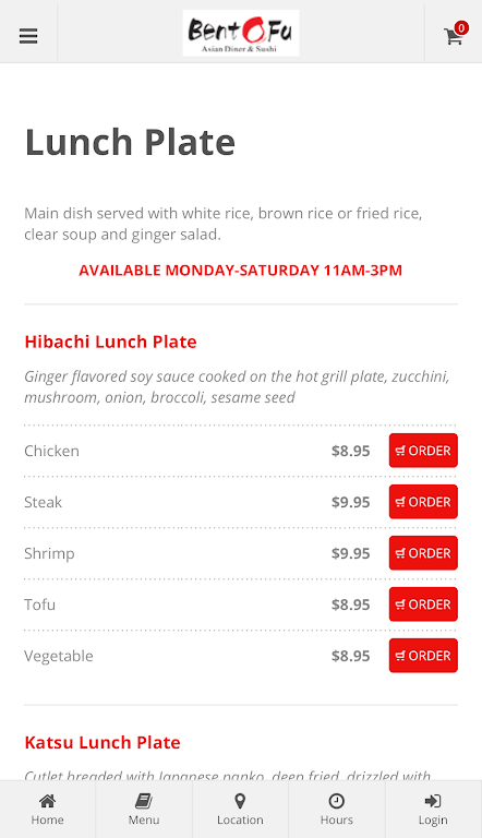 BentoFu Asian Diner & Sushi屏幕截圖1