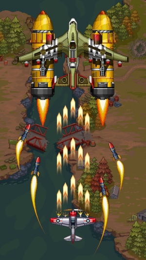 空軍1945：射擊飛機街機遊戲屏幕截圖2