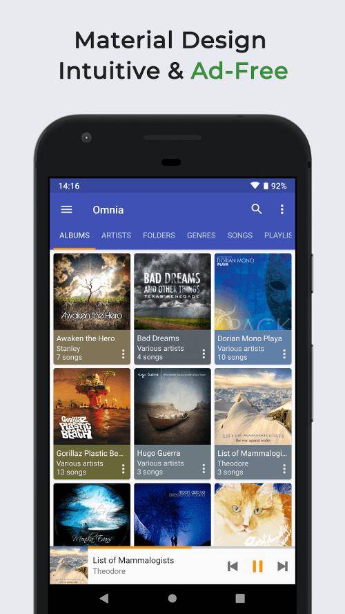 Omnia Music Player ảnh chụp màn hình 0