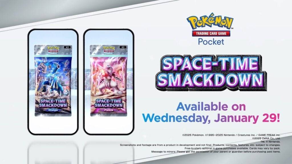 Pokémon TCG Pocket está dejando caer una función comercial y la expansión de Space-Time Smackdown pronto