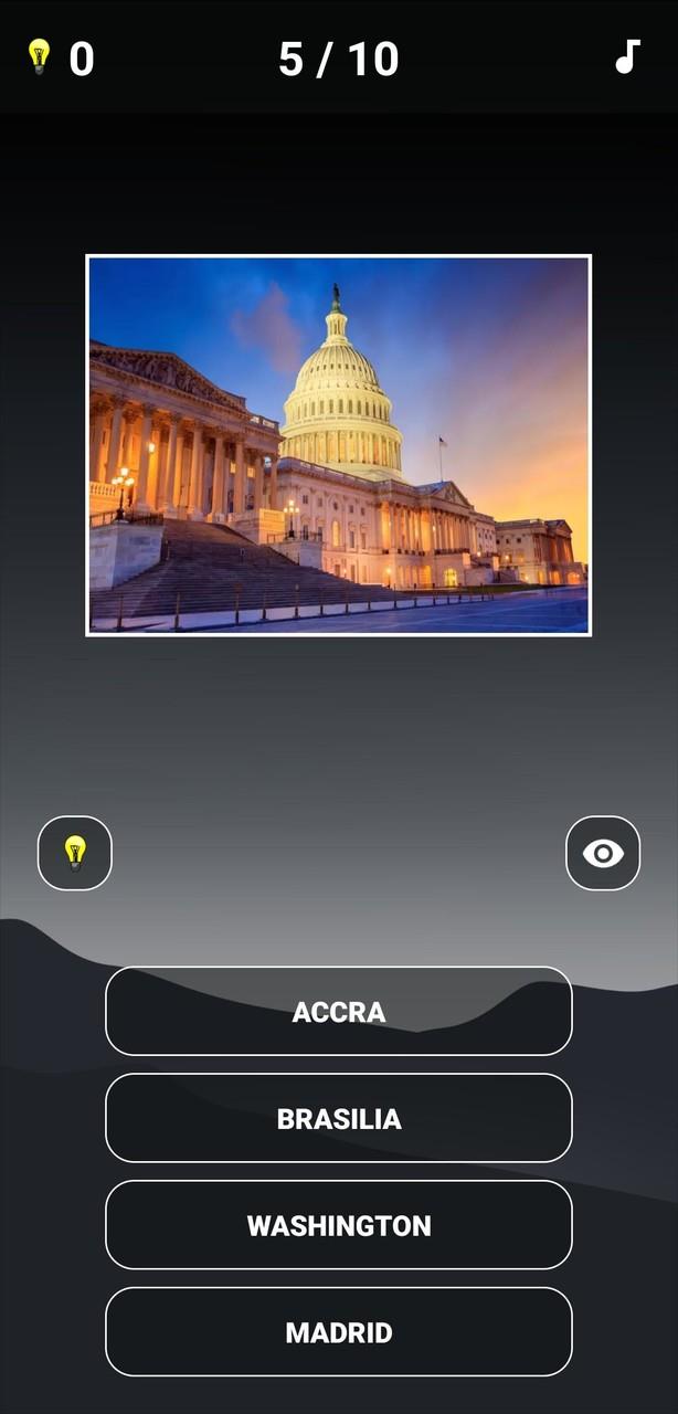Capital Cities Quiz captura de pantalla 3