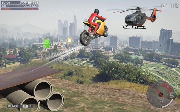 Crazy Stunt Rider GT Bike Game স্ক্রিনশট 0