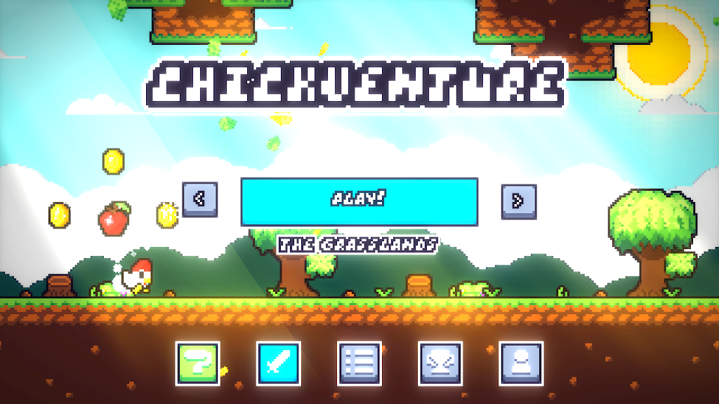 Chickventure: A Runner Game Captura de tela 0