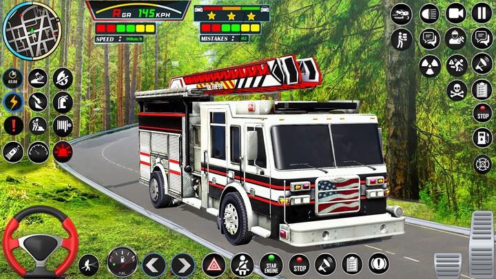 Firefighter: FireTruck Games ekran görüntüsü 1