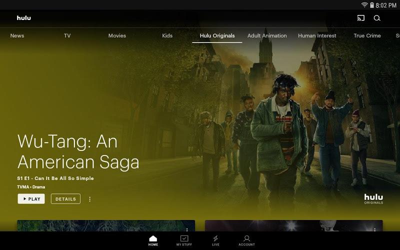 Hulu for Android TV ekran görüntüsü 0