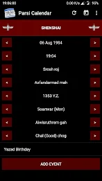 Parsi Calendar ảnh chụp màn hình 1