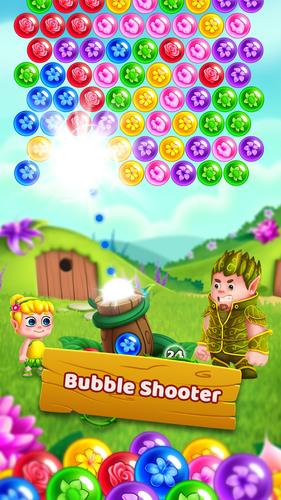 Bubble Shooter - Flower Games capture d’écran 0