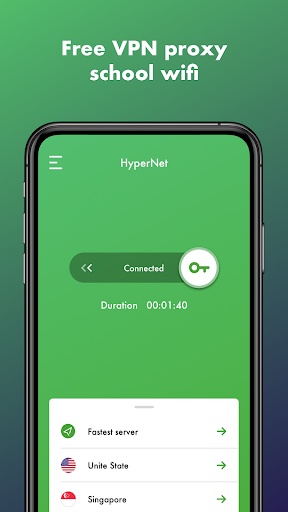 HyperNet Free VPN - Unlimited экрана 2