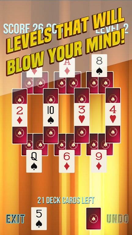 Pyramid Solitaire Supreme屏幕截圖1