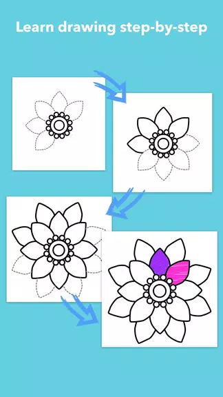 How To Draw Flowers Screenshot 2