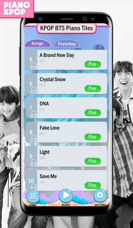 KPOP BTS Piano Magic Tiles スクリーンショット 2