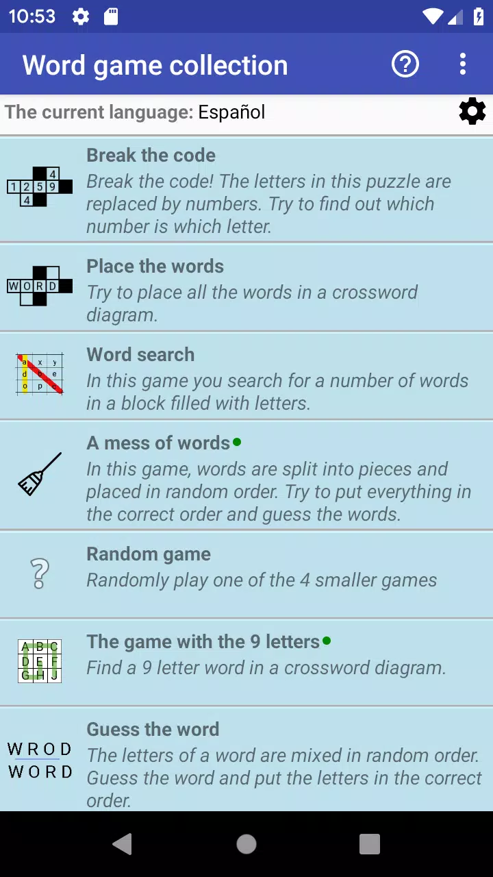 WGC Word Game Collection screenshot 0