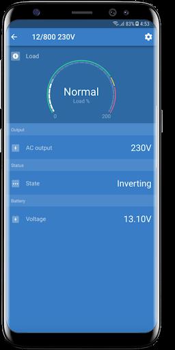 ภาพหน้าจอ VictronConnect 2