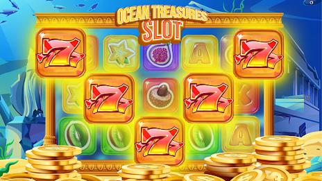 Ocean Treasures Slots 777 스크린샷 0