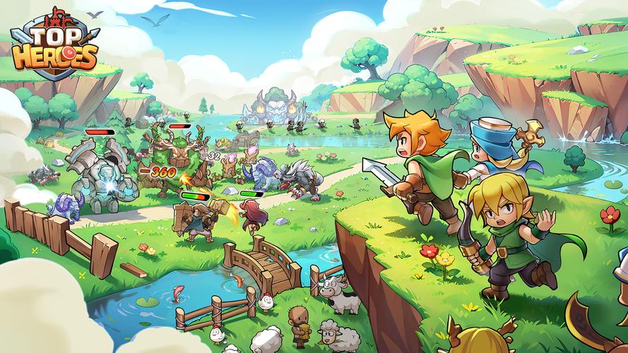 Top Heroes: Kingdom Saga экрана 0