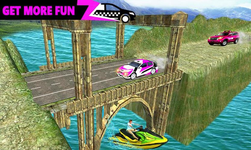 Pink Taxi Driving Game 3D ကိုဖန်သားပြင်2