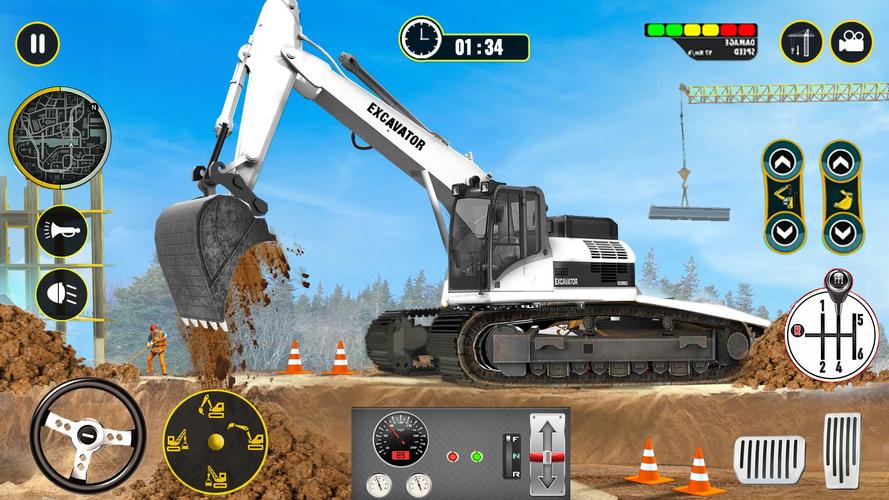 Heavy Excavator Simulator Game ekran görüntüsü 1