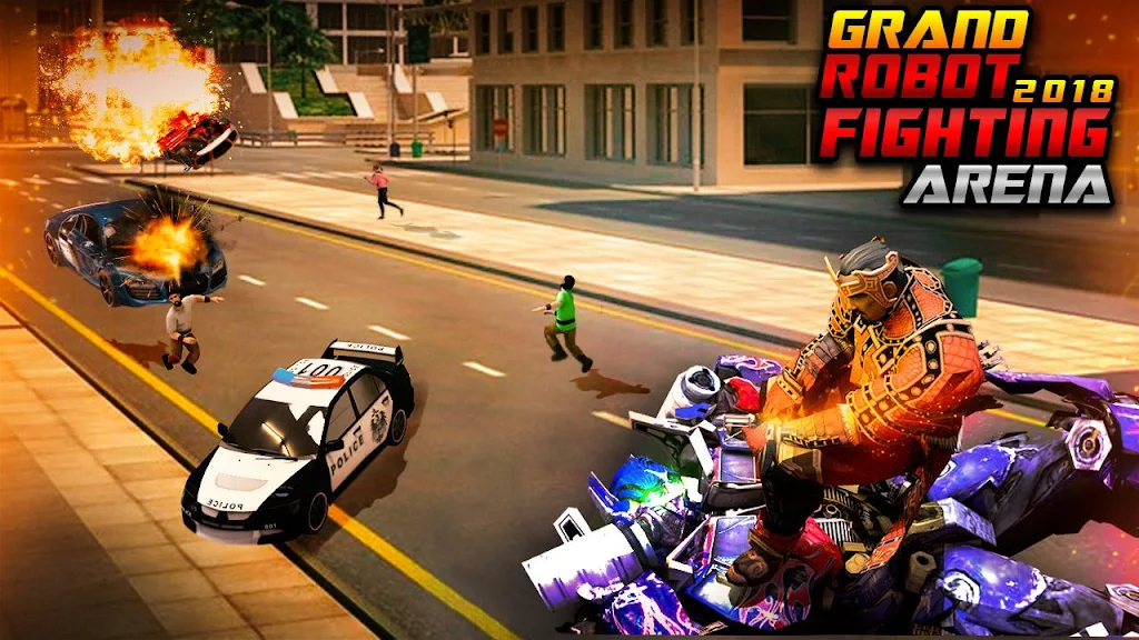 Futuristic Robot City Fighting 3D Game屏幕截圖3